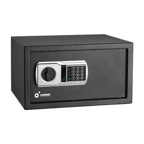 Cromad Caja Fuerte Electronica - Alto Nivel de Seguridad - De 3 a 8 Digitos - Bisagras Ocultas - Inc