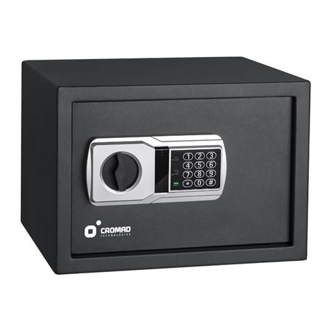 Cromad Caja Fuerte Electronica - Alto Nivel de Seguridad - De 3 a 8 Digitos - Bisagras Ocultas - Inc
