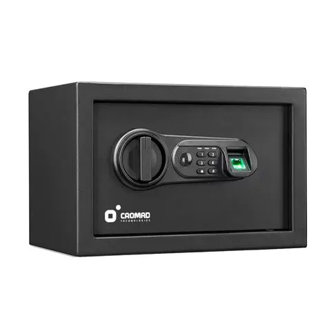 Cromad Caja Fuerte Electronica - Alto Nivel de Seguridad - De 4 a 8 Digitos - Huella Dactilar - Bisa