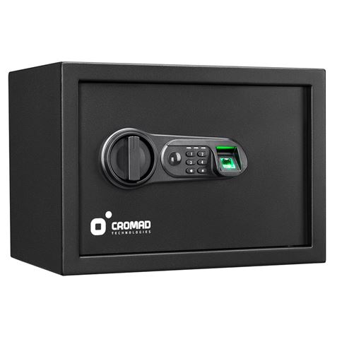 Cromad Caja Fuerte Electronica - Alto Nivel de Seguridad - De 4 a 8 Digitos - Huella Dactilar - Bisa