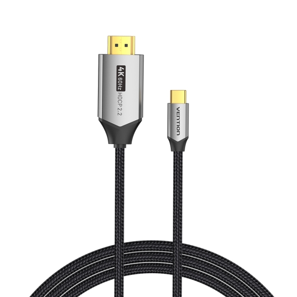 Vention Cable USB-C a HDMI 4K - Resolucion 4K@60Hz - Plug & Play - Conectores chapados en oro - Colo
