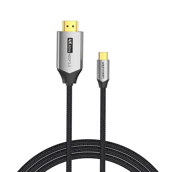Vention Cable USB-C a HDMI 4K - Resolucion 4K@60Hz - Plug & Play - Conectores chapados en oro - Colo