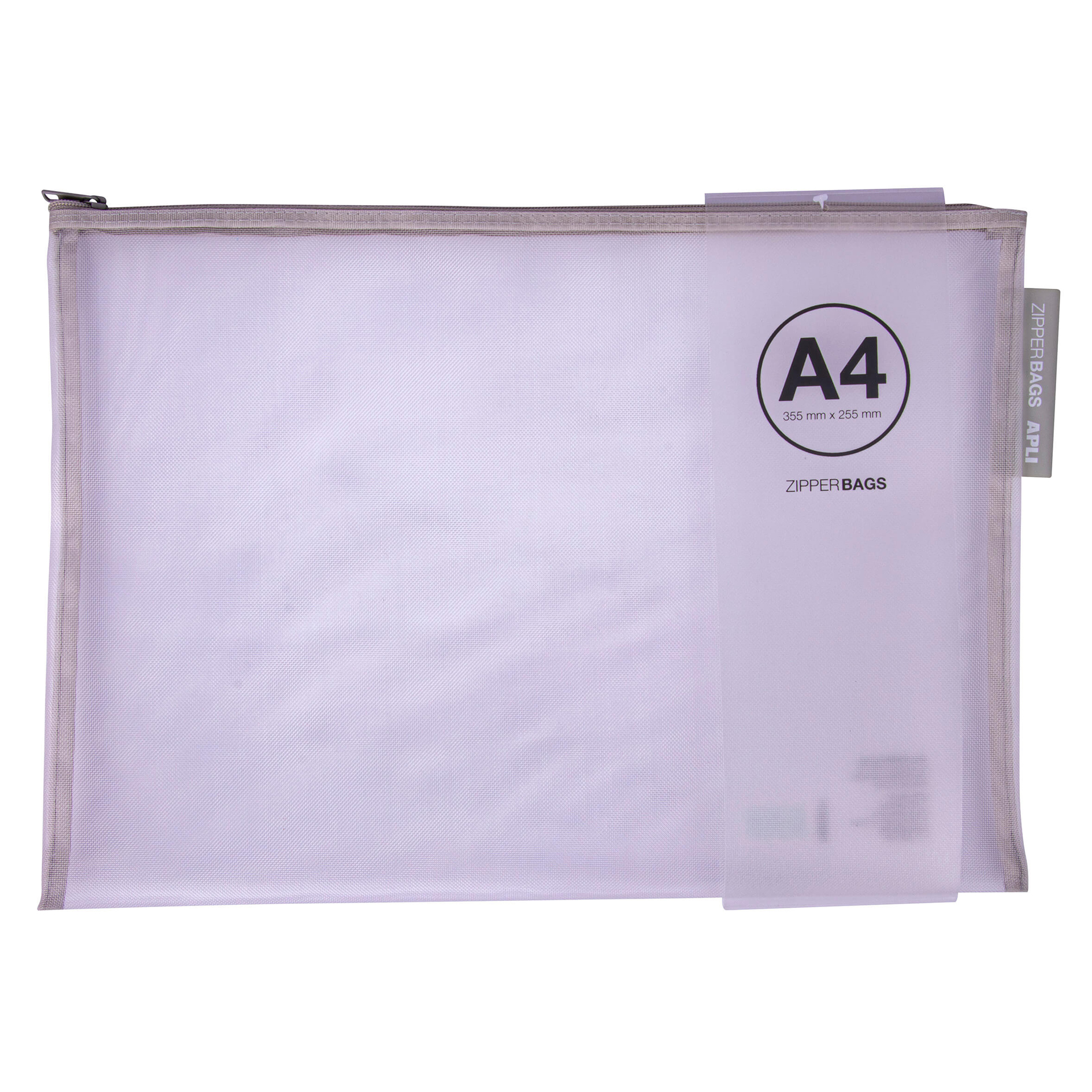 Apli Sobres Porta-Todo Nylon Transpirable A4 - Tacto Agradable, Portatiles, Resistentes y Duraderos 