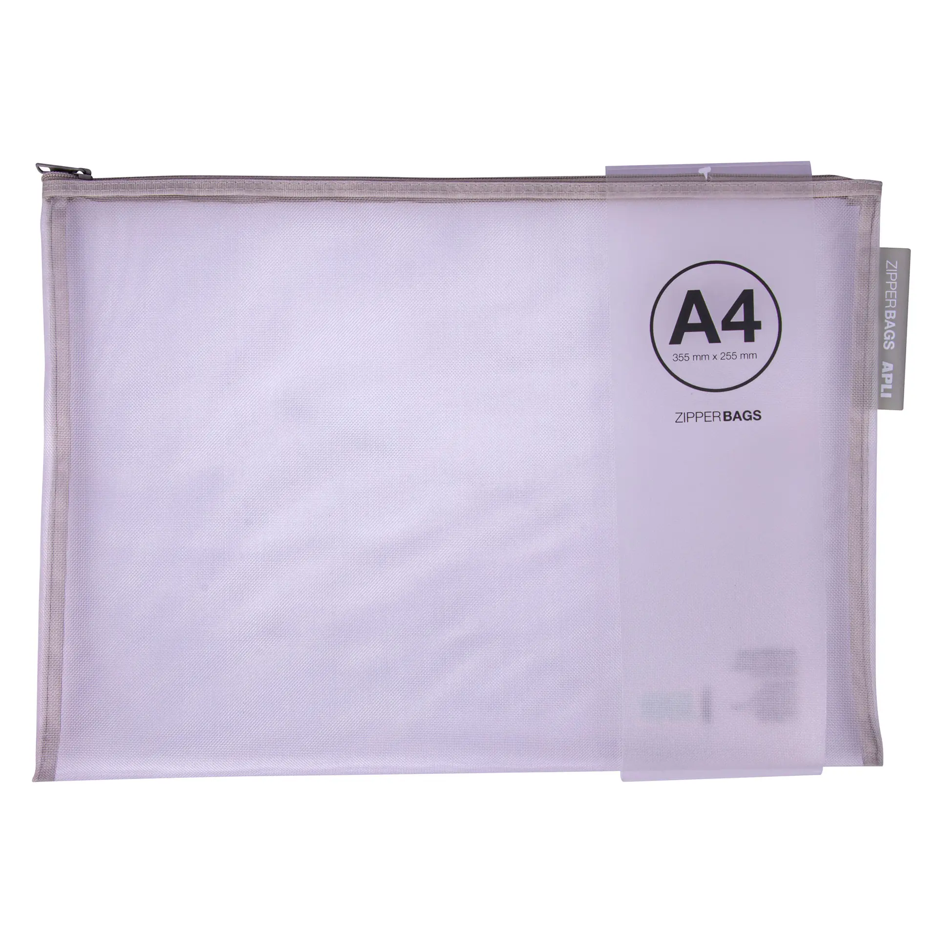 Apli Sobres Porta-Todo Nylon Transpirable A4 - Tacto Agradable, Portatiles, Resistentes y Duraderos 