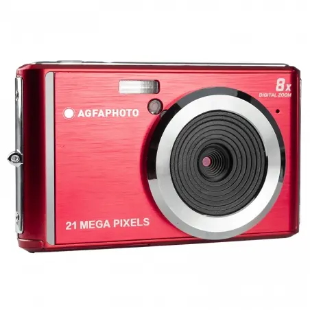 Agfaphoto DC5200 Camara Digital -  Sensor CMOS - Zoom Optico 8x - Color Rojo