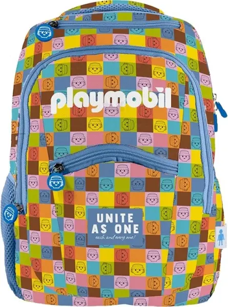 Dohe Playmobil Unite As One Mochila Escolar - Compartimento Principal con Bolsillo Acolchado - Bolsi