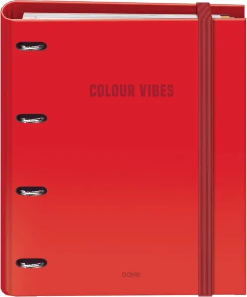 Dohe Colour Vibes Carpeta de 4 Anillas Mixtas de 35mm Recambio 100 Hojas Cuadricula 5mm - Formato A4