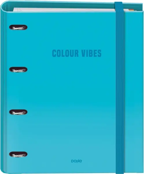 Dohe Colour Vibes Carpeta de 4 Anillas Mixtas de 35mm Recambio 100 Hojas Cuadricula 5mm - Formato A4