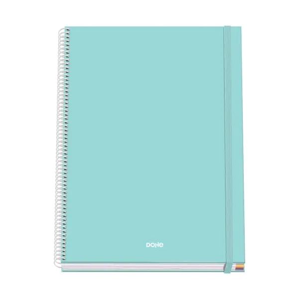 Dohe Serenity Cuaderno Espiral A4 100 Hojas Microperforadas Cuadricula 5mm - Tapa Dura Carton Forrad