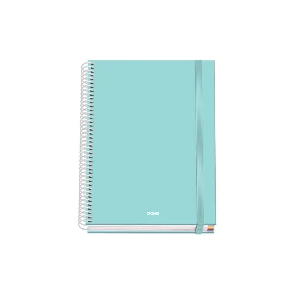 Dohe Serenity Cuaderno Espiral A5 100 Hojas Cuadricula 5mm - Tapa Dura Impresa a todo Color y Plasti