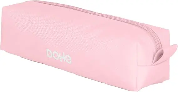 Dohe Serenity Portatodo Cuadrado - Cierre con Cremallera y Tirador de Goma - Color Rosa