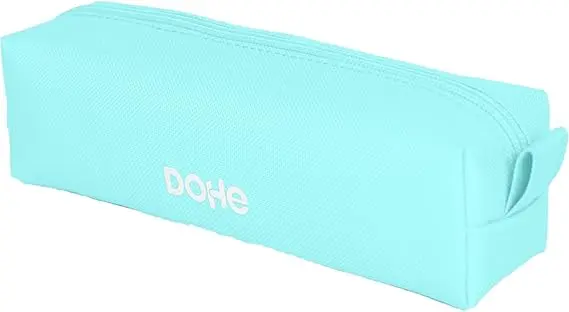 Dohe Serenity Portatodo Cuadrado - Cierre con Cremallera y Tirador de Goma - Color Verde