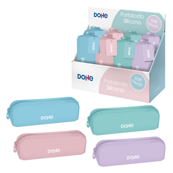 Dohe Serenity Expositor con 8 Portatodos Simples de Silicona - Cierre con Cremallera y Tirador de Go