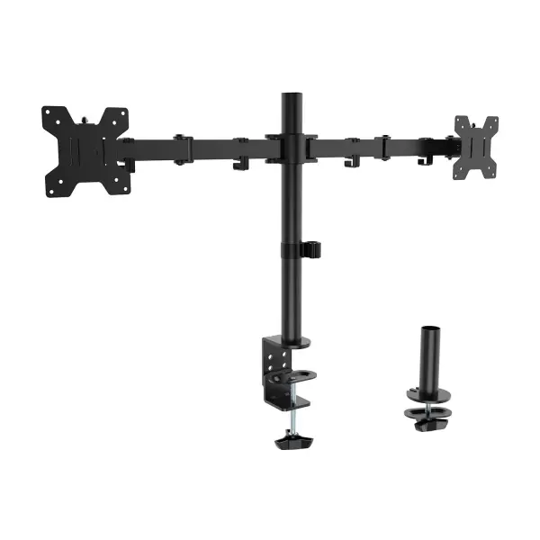 Aisens Soporte de Mesa Eco Giratorio e Inclinable para Monitor/TV 10Kg (3 Pivotes - 2 Brazos) de 17-