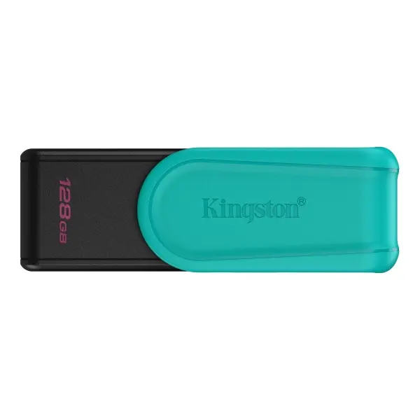 Kingston DataTraveler Exodia Memoria USB 128GB - USB 3.2 Gen 1 - Tapa Giratoria - Color Turquesa
