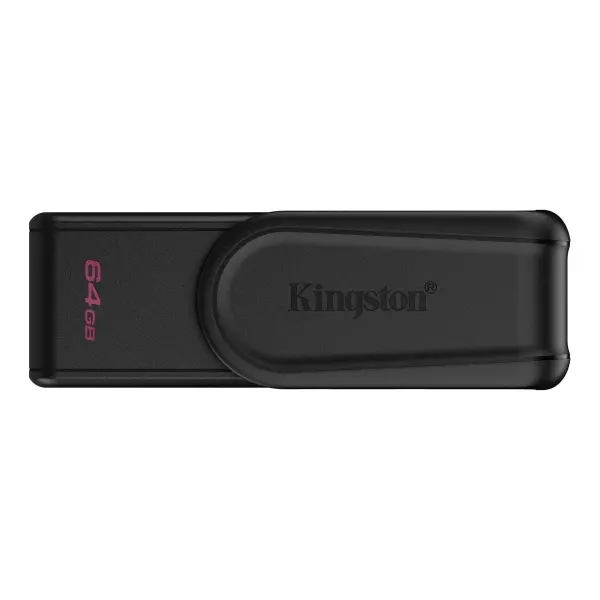 Kingston DataTraveler Exodia Memoria USB 64GB - USB 3.2 Gen 1 - Tapa Giratoria - Color Negro
