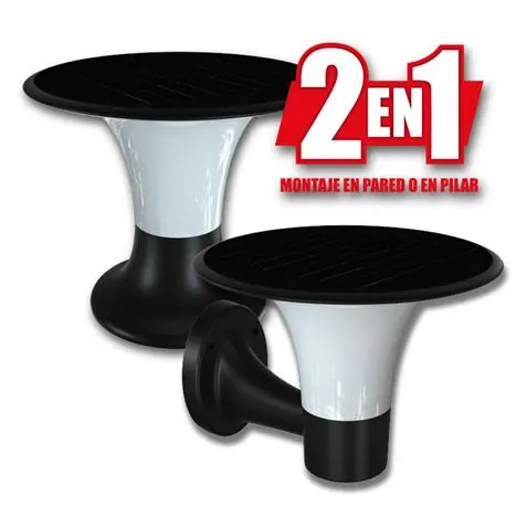 Elbat Serie Pro Farol LED Solar - 15W - 6000K/3000K - 2200 Lumenes - Sensor - Montaje en Pared o Sob