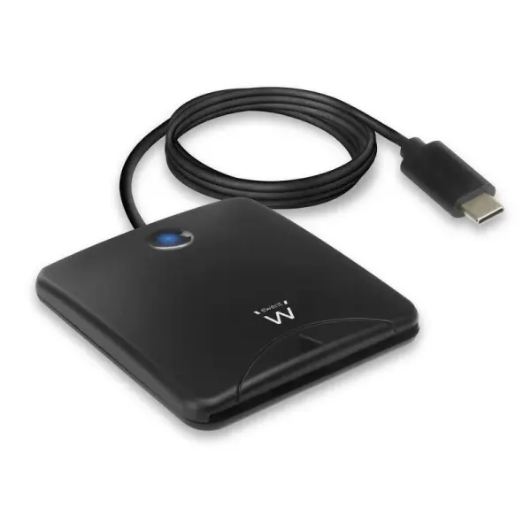 Ewent Lector de Tarjeta Inteligente DNI USB-C - Color Negro