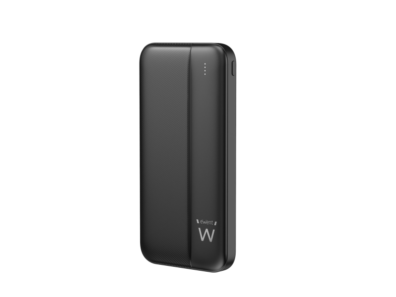 Ewent EW1161 Powerbank 10000mAH 22.5W PD y QC - USB-A, USB-C - Color Negro