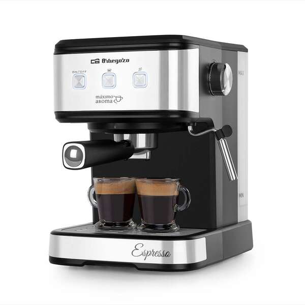 Orbegozo EX 5210 Cafetera Espresso Intenso - Presion 20 Bar - Potencia 1100 W - Panel Tactil - Depos