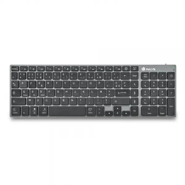 NGS Fortune-BT Teclado Multidispositivo Inalambrico USB Bluetooth - Layout Frances - Silencioso - Te