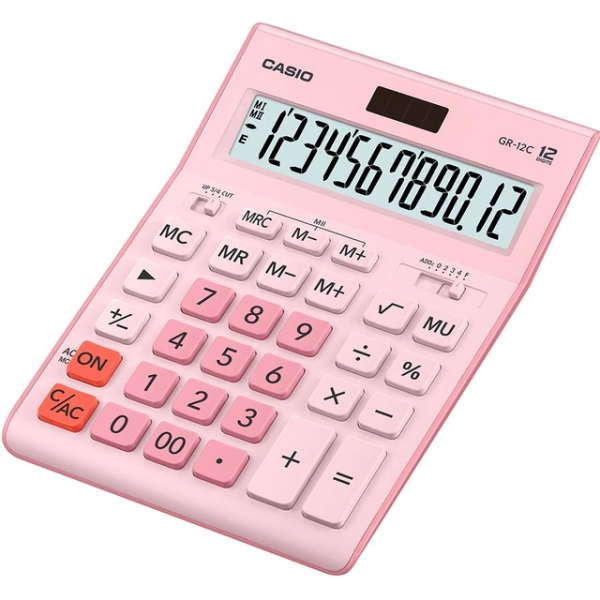 Casio GR-12C Calculadora de Sobremesa de 12 Digitos - Pantalla Extragrande - Simbolos de Comando de 