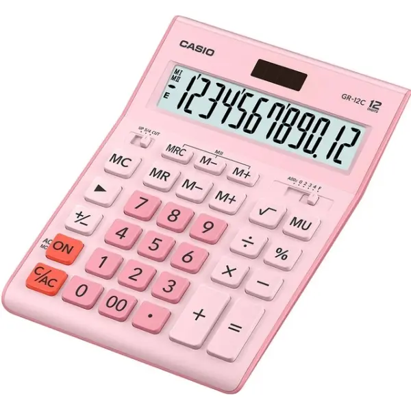 Casio GR-12C Calculadora de Sobremesa de 12 Digitos - Pantalla Extragrande - Simbolos de Comando de 