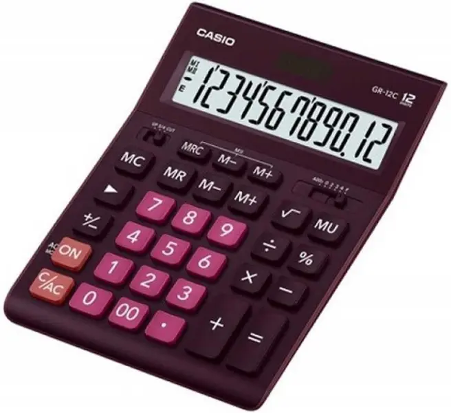 Casio GR-12C Calculadora de Sobremesa de 12 Digitos - Pantalla Extragrande - Simbolos de Comando de 