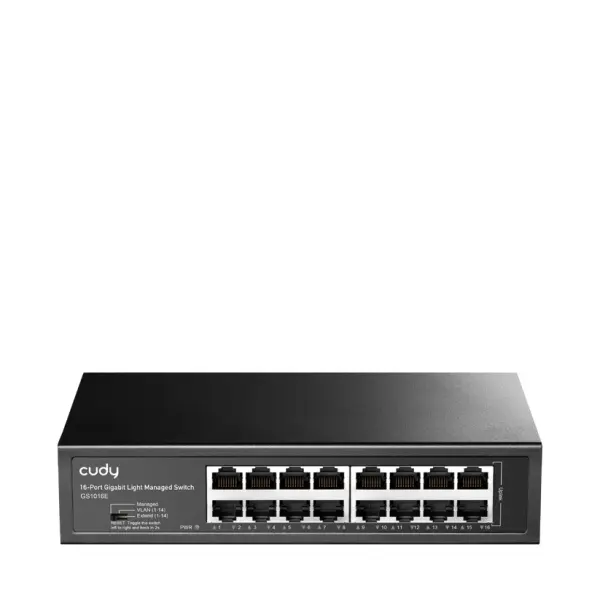 Cudy Switch Gigabit de 16 Puertos - Facil Administracion - Carcasa de Metal para Montaje en Rack - P