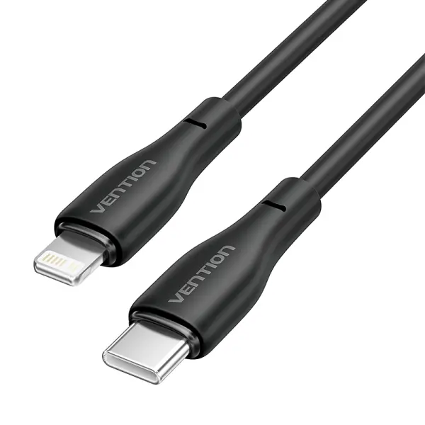 Vention Cable de Carga USB-C/Lightning - TPE Duradero - Transferencia 480Mbps - Alimentacion 3A - Po