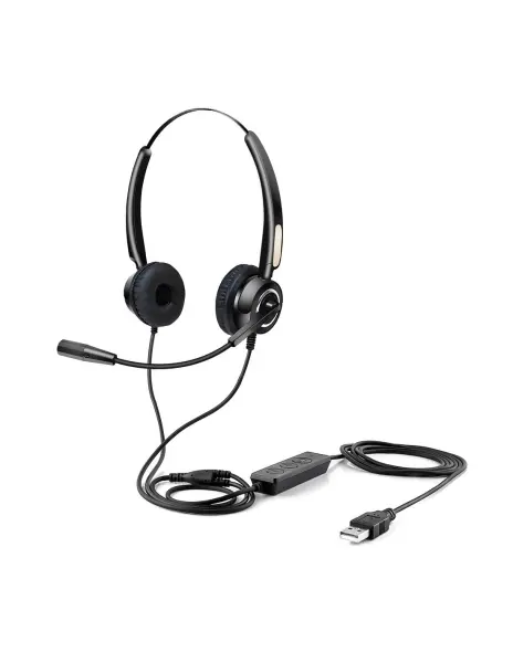 Urban Factory Movee Auriculares Supraaurales de Diadema - Mando a Distancia - Conexion USB-A Plug & 