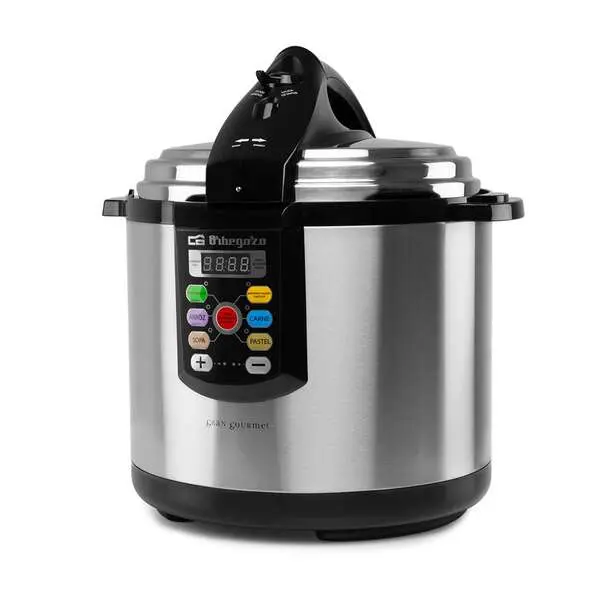 Orbegozo HPE 6075 Olla a Presion Electrica Ultra Rapida - Temporizador Programable - Menus Pre-Confi