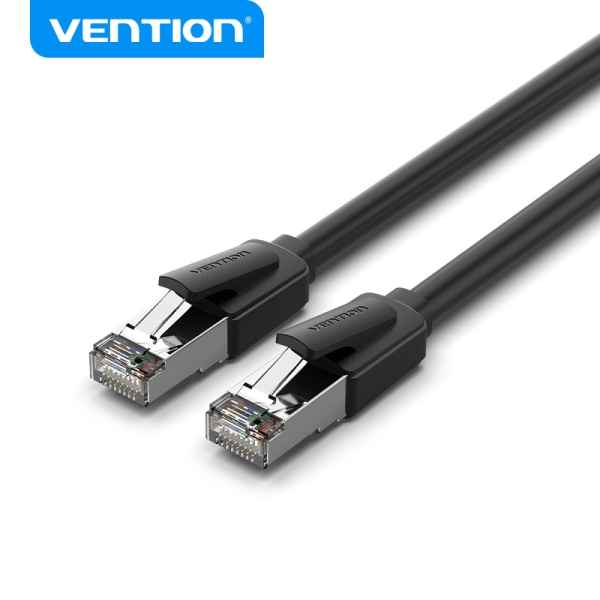 Vention Cable Ethernet Cat8 - Velocidad 40Gbps - Ancho de Banda 2000MHz - Baja Latencia - Conectores
