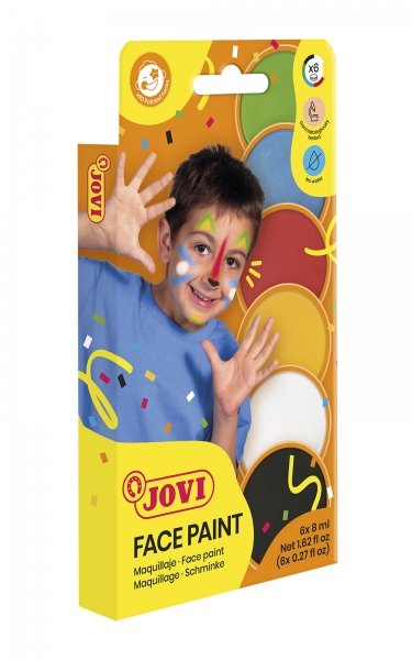 Jovi Estuche de 6 Botes Maquillaje Crema - Hipoalergenico - Base Grasa - Facil Aplicacion y Retiro -