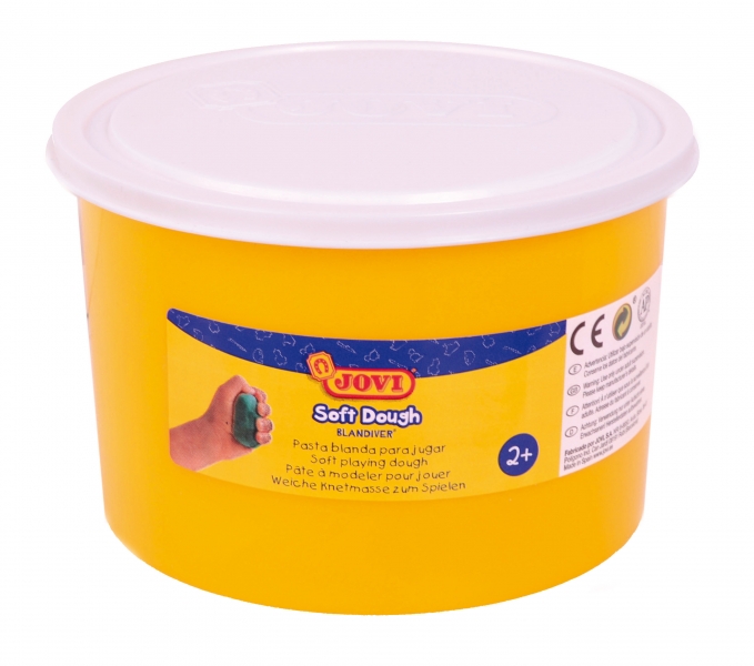 Jovi Soft Dough Blandiver Bote de Pasta de Modelaje 460gr - Blanda y Flexible - Facil de Amasar y Mo