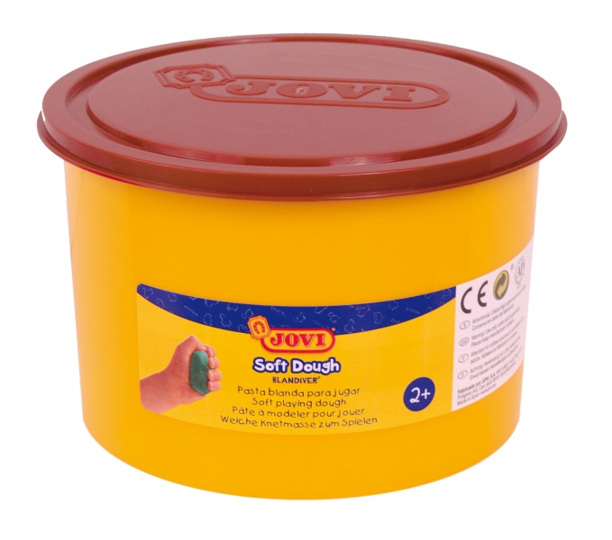 Jovi Soft Dough Blandiver Bote de Pasta de Modelaje 460gr - Blanda y Flexible - Facil de Amasar y Mo