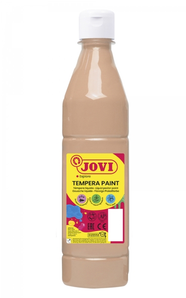 Jovi Tempera Paint Tempera Liquida 500ml - Base Agua - Lista para Usar - Alto Poder Cubriente - Seca