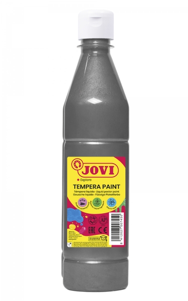 Jovi Tempera Paint Tempera Liquida 500ml - Base Agua - Lista para Usar - Alto Poder Cubriente - Seca