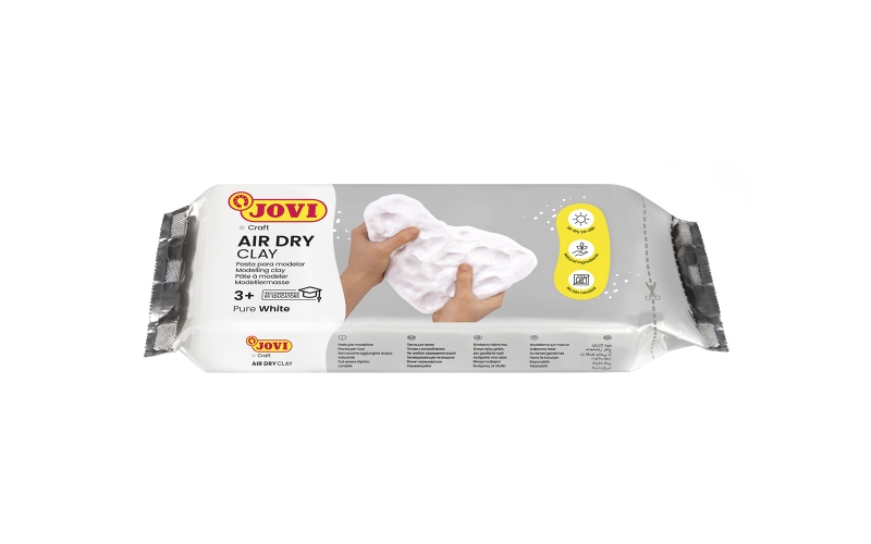 Jovi Air Dry Pasta para Modelar 250gr - Endurecible al Aire - Tacto Fresco - Facil de Moldear - Mult