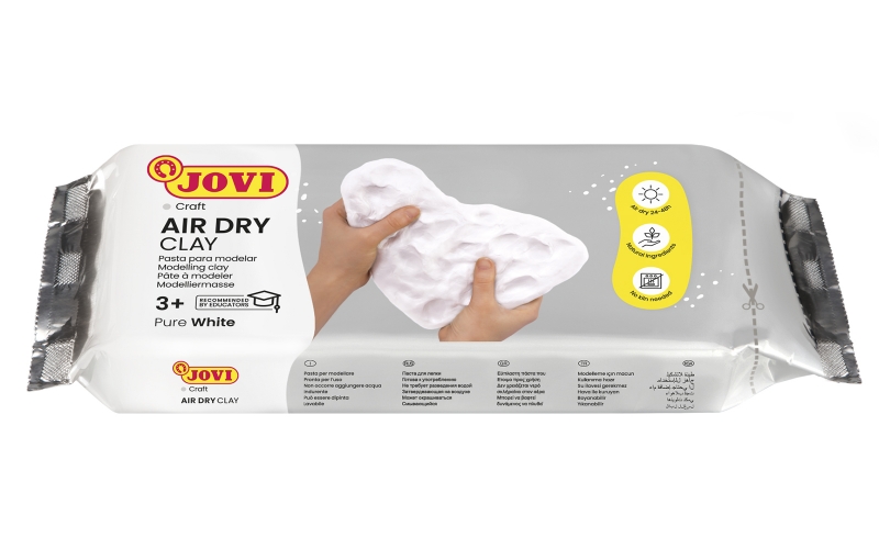 Jovi Air Dry Pasta para Modelar 1000gr - Endurecible al Aire - Tacto Fresco - Facil de Moldear - Mul