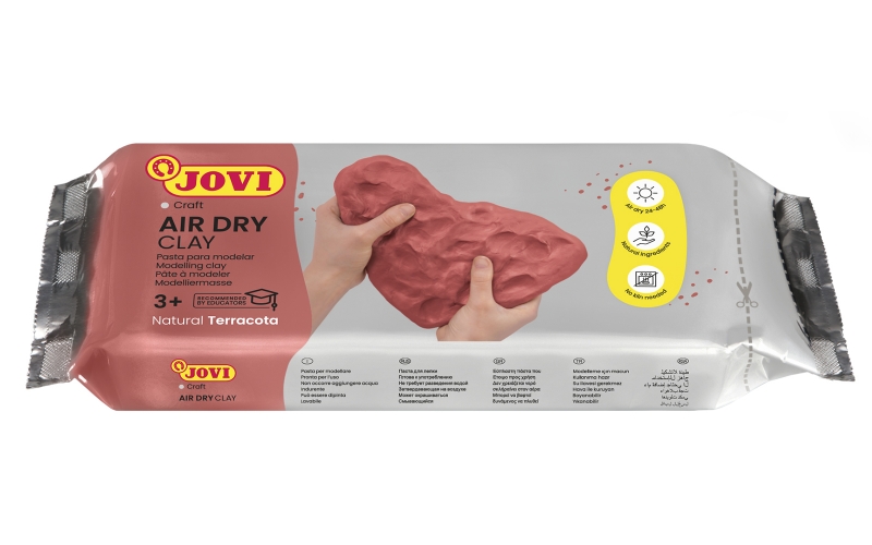 Jovi Air Dry Pasta para Modelar 1000gr - Endurecible al Aire - Tacto Fresco - Facil de Moldear - Mul