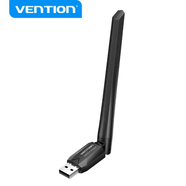 Vention Adaptador USB Wi-Fi AC650 Dual Band - Alta Ganancia - Conexion Estable - Facil Instalacion -