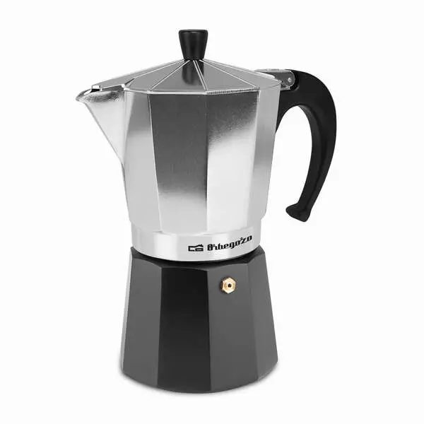 Orbegozo KFM 930 Cafetera de Aluminio Aromas en Familia - Capacidad para 9 Tazas - Utilizable en Coc