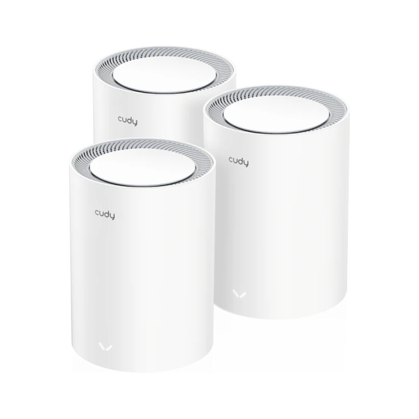 Cudy AX3000 Pack de 3 Sistemas WiFi 6 Mesh AX3000 2.5G Dual Band - Admite Ancho de Banda de 20/40/80