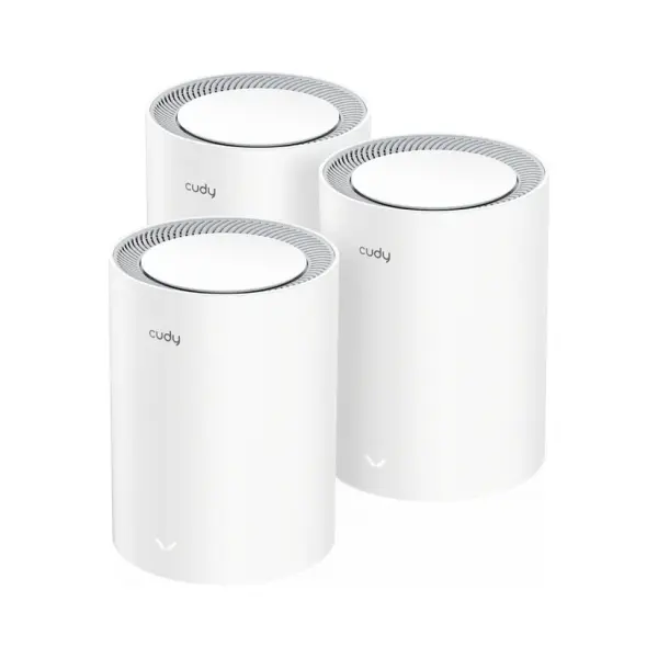 Cudy AX3000 Pack de 3 Sistemas WiFi 6 Mesh AX3000 2.5G Dual Band - Admite Ancho de Banda de 20/40/80