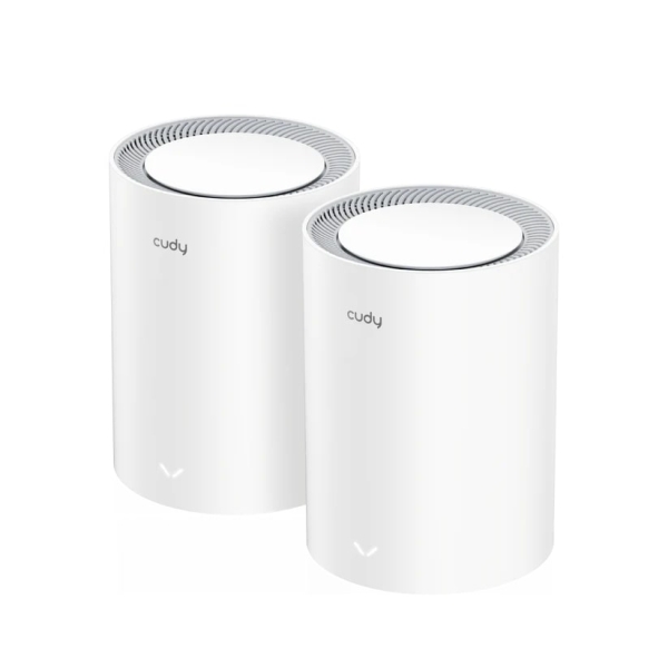 Cudy Pack de 2 Sistemas WiFi Mesh 7 Gigabit Dual Band BE3600 - Velocidad hasta 1000Mbps - 3 Puertos 