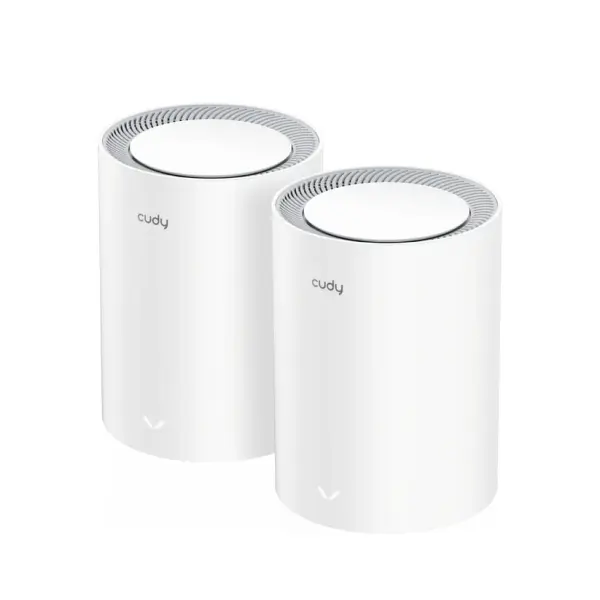 Cudy Pack de 2 Sistemas WiFi Mesh 7 Gigabit Dual Band BE3600 - Velocidad hasta 1000Mbps - 3 Puertos 