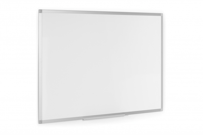 Bi-Office Ayda Pizarra Blanca Melaminada Doble Cara 600x450mm - Permite Colocacion Vertical u Horizo