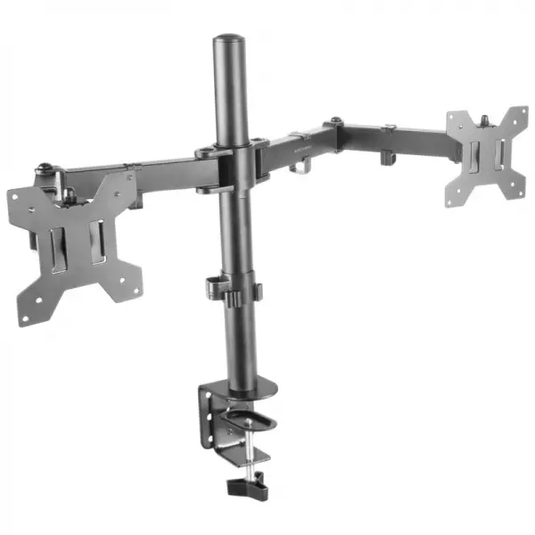 Mars Gaming MARM2 Soporte Monitor Dual - Brazos Articulados - Gestion de Cableado - Ajuste de Altura