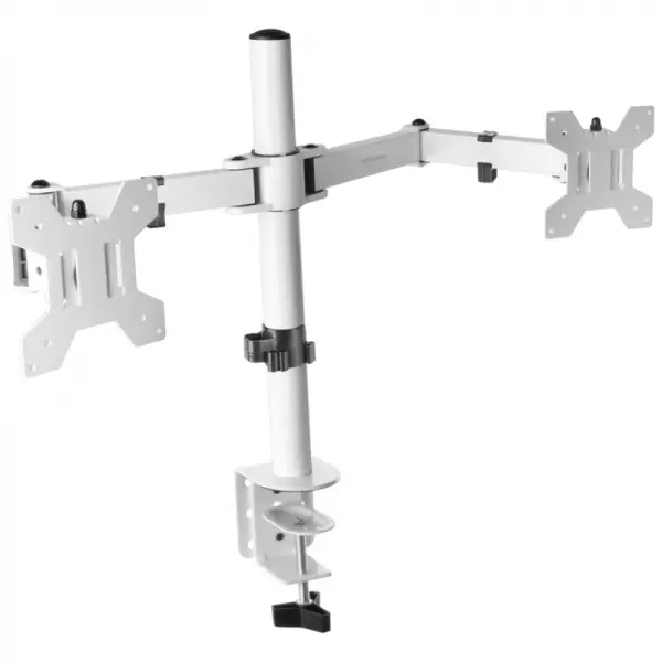 Mars Gaming MARM2 Soporte Monitor Dual - Brazos Articulados - Gestion de Cableado - Ajuste de Altura